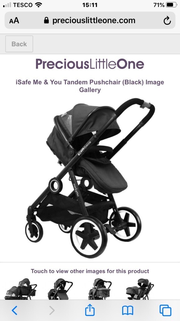 isafe me and you tandem pushchair
